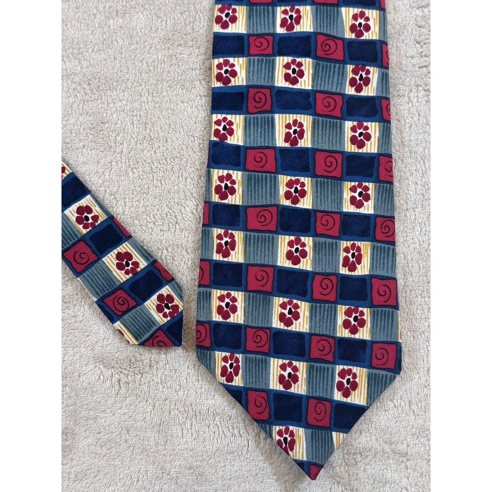 Jerry J Garcia Men's Silk Necktie Snail Garden Collection Nine by Stonehenge EUC